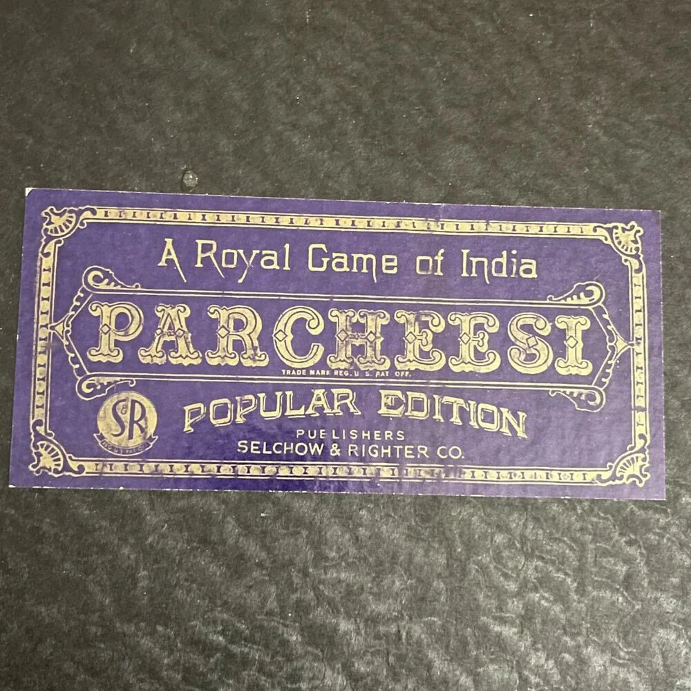 Share Parcheesi “A Royal Game of India” Board Replacement Selchow & Righter 1938